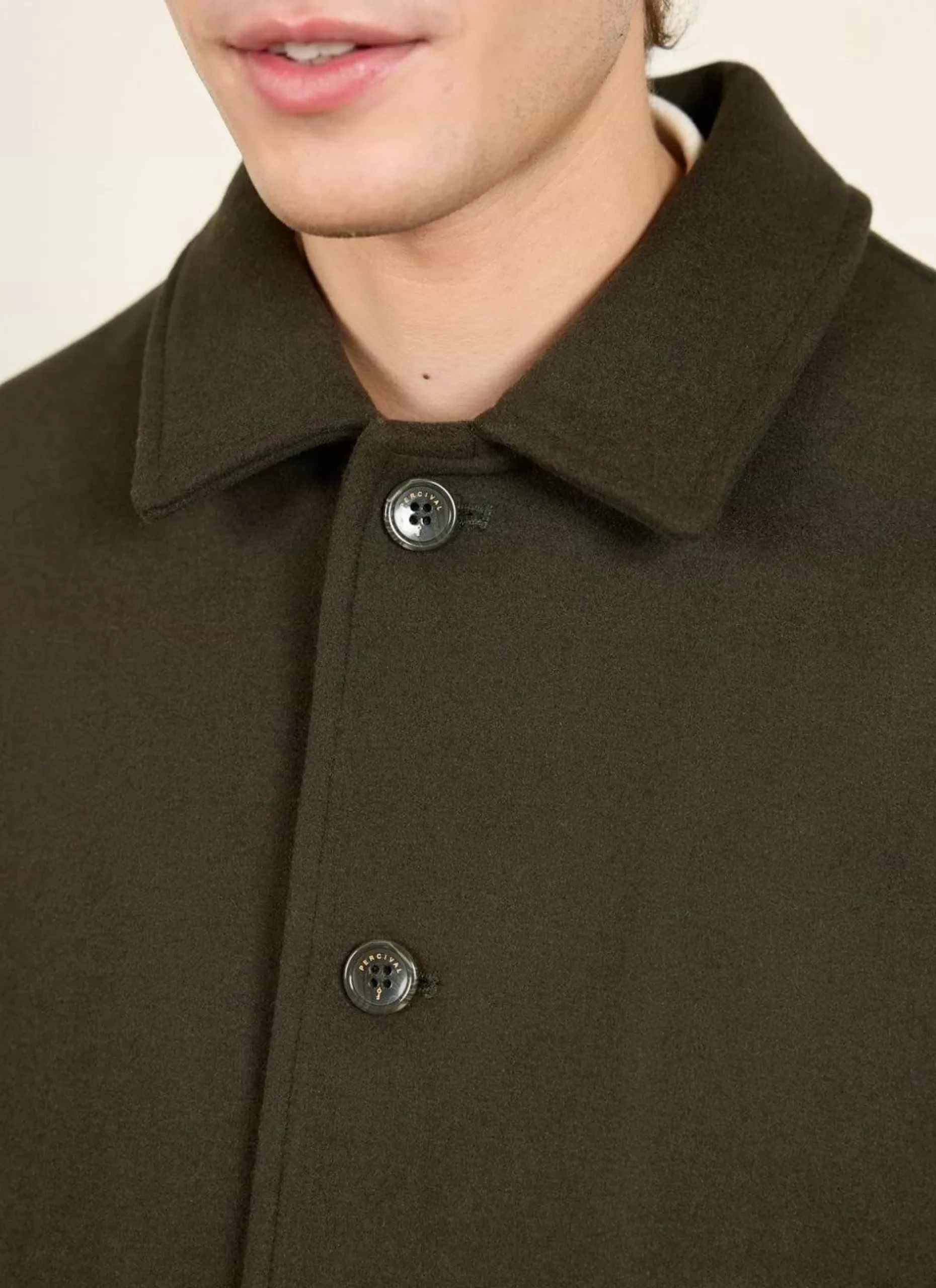 Percival Pea Coats|Coats^Pea Coat Olive