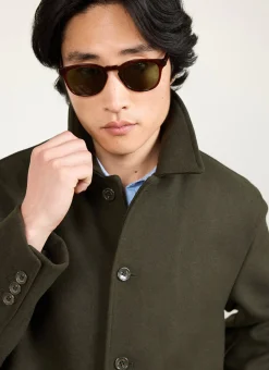 Percival Pea Coats|Coats^Pea Coat Olive