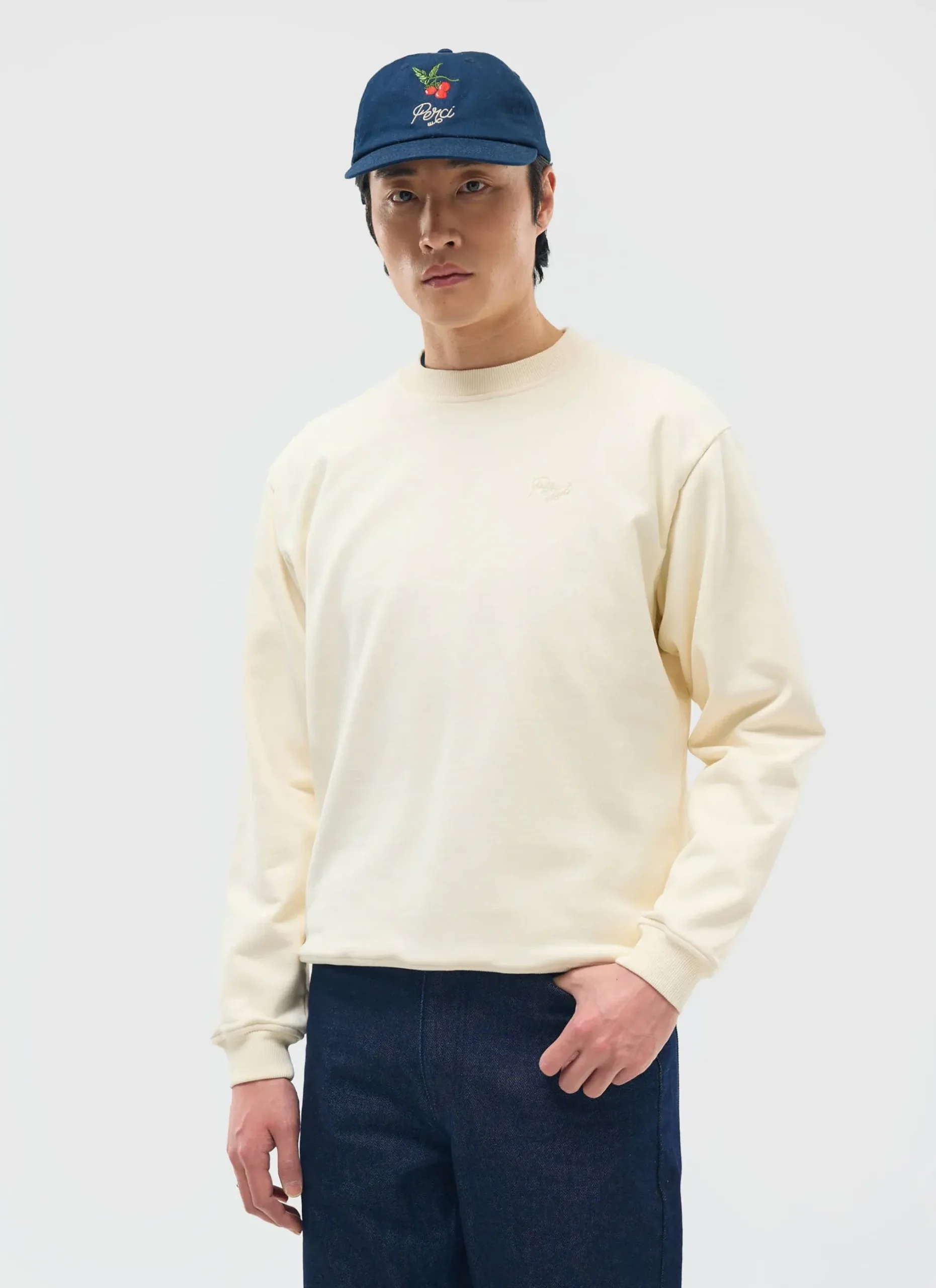 Percival Sweatshirts^Perci Chainstitch Sweatshirt Ecru