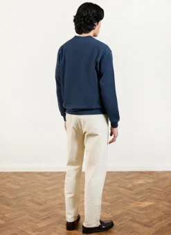 Percival Sweatshirts^Perci Chainstitch Sweatshirt Navy