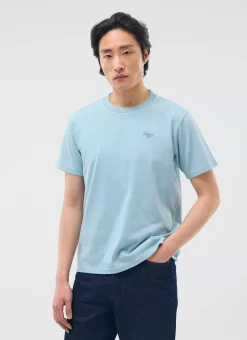 Percival Regular Fit T-Shirts^Perci Chainstitch T Shirt Light Blue
