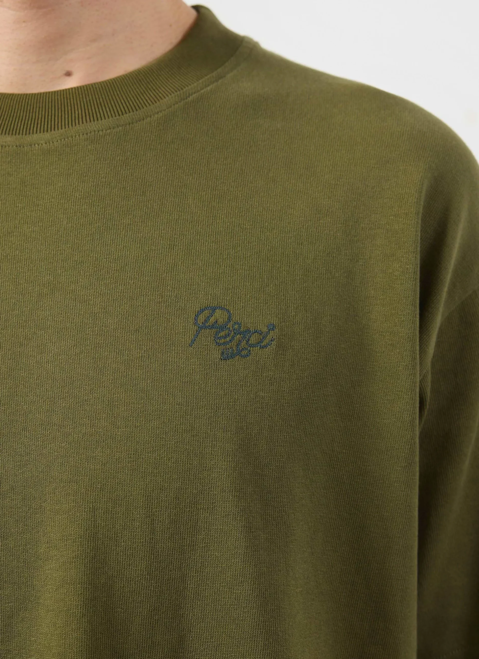 Percival Oversized T-Shirts|Boxy T-Shirts^Perci Oversized T Shirt Olive