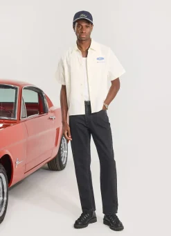 Percival Boxy Shirts^Pit Crew Boxy Shirt Ecru