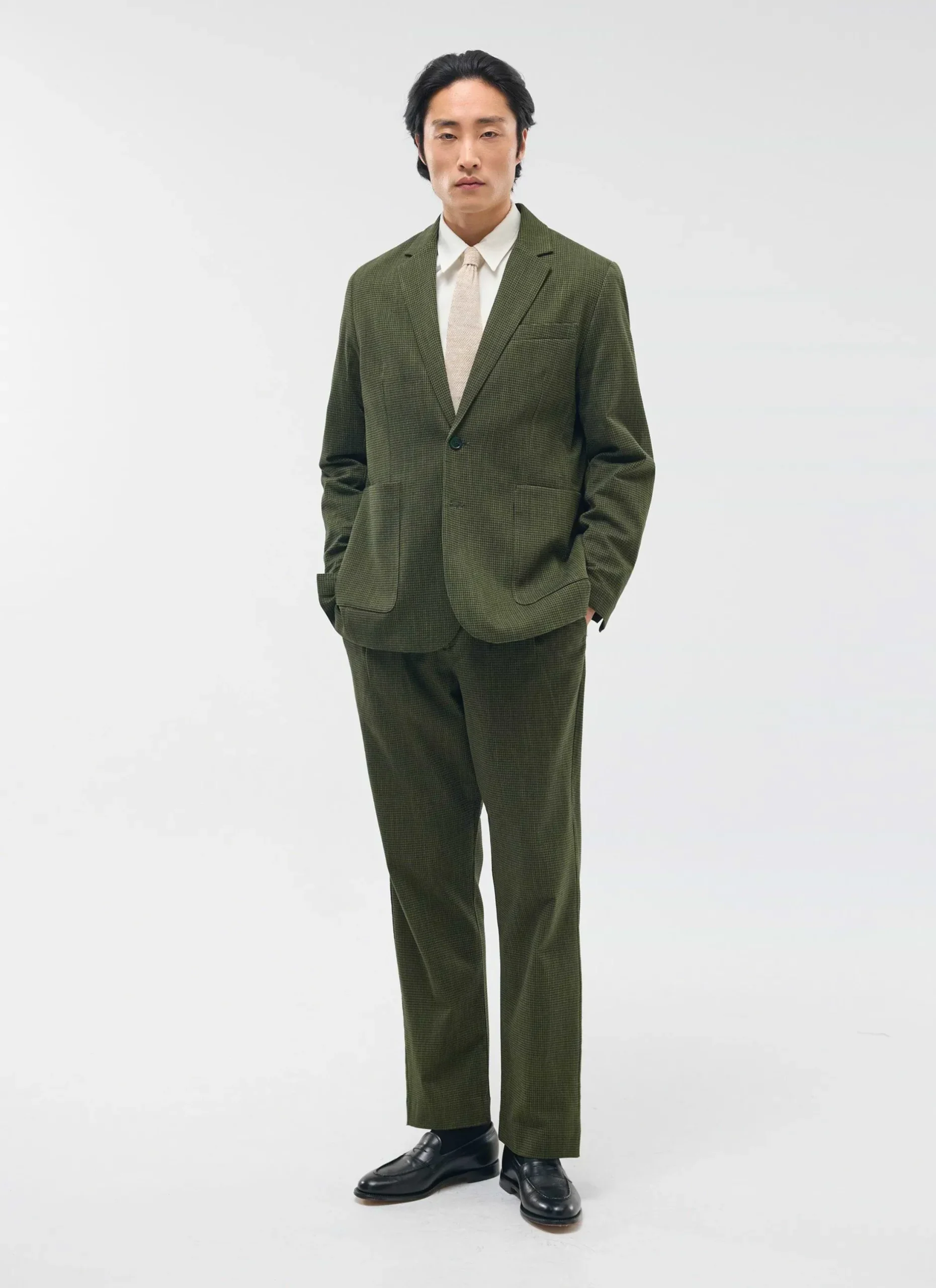 Percival Straight Leg Trousers|Race Day Suits^Pleated Tailored Trouser Forest