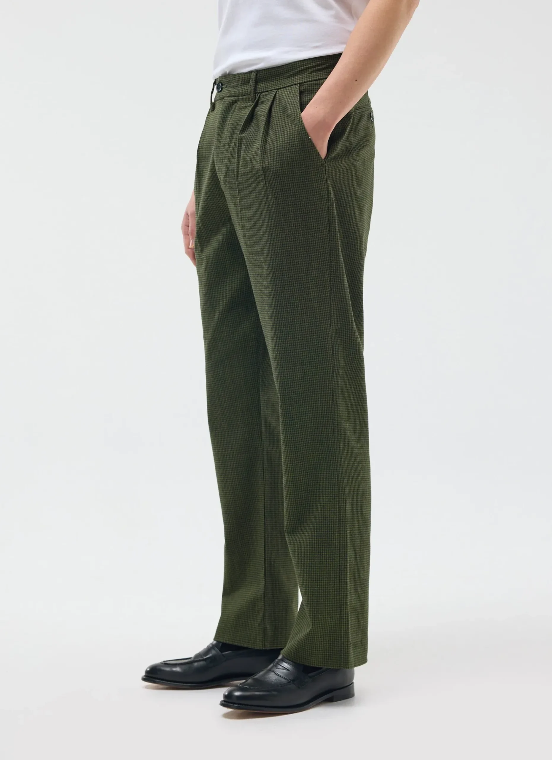 Percival Straight Leg Trousers|Race Day Suits^Pleated Tailored Trouser Forest