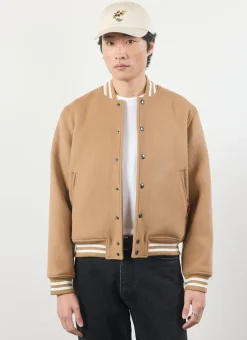 Percival Bomber Jackets^Puglia Varsity Bomber Jacket Tan