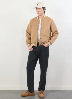 Percival Bomber Jackets^Puglia Varsity Bomber Jacket Tan