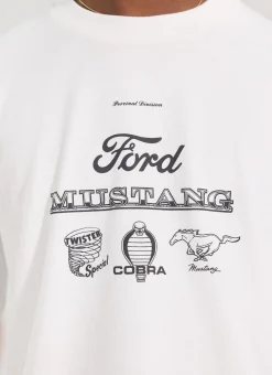 Percival White T-Shirts|Long Sleeve T-Shirts^Raceway '69 Mustang Long Sleeve T Shirt White