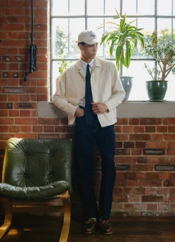 Percival Long Sleeve Shirts|Linen Shirts^Relaxed Linen Overshirt Cream