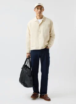 Percival Long Sleeve Shirts|Linen Shirts^Relaxed Linen Overshirt Cream