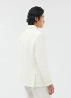 Percival Linen Blazers & Jackets|Work Suits^Relaxed Tailored Linen Blazer White