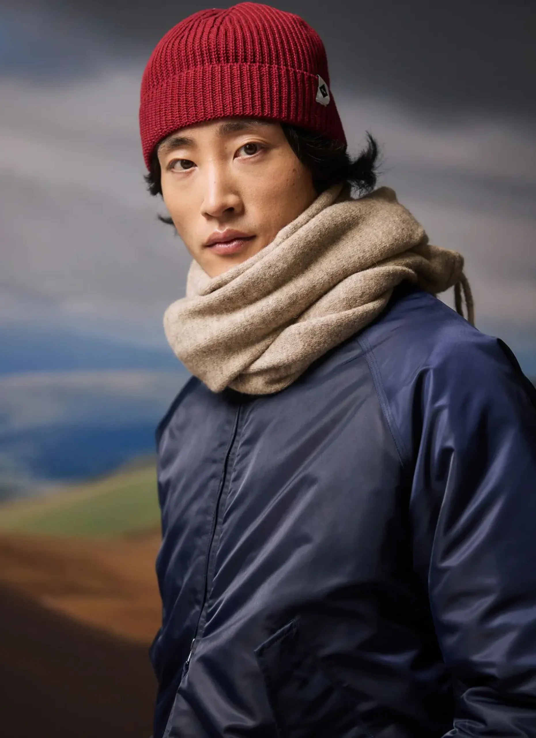 Percival Hats^Ribbed Beanie Brick