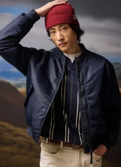 Percival Hats^Ribbed Beanie Brick