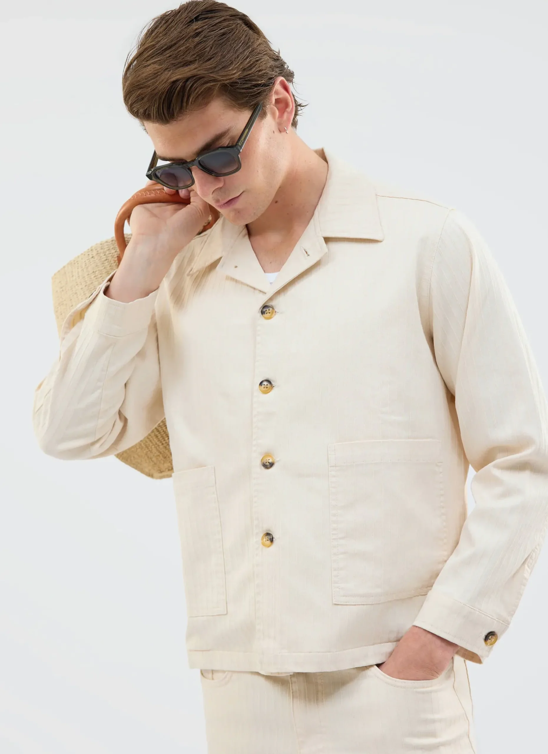 Percival Jackets|Overshirts & Workshirts^Rocco Overshirt Jacket Ecru