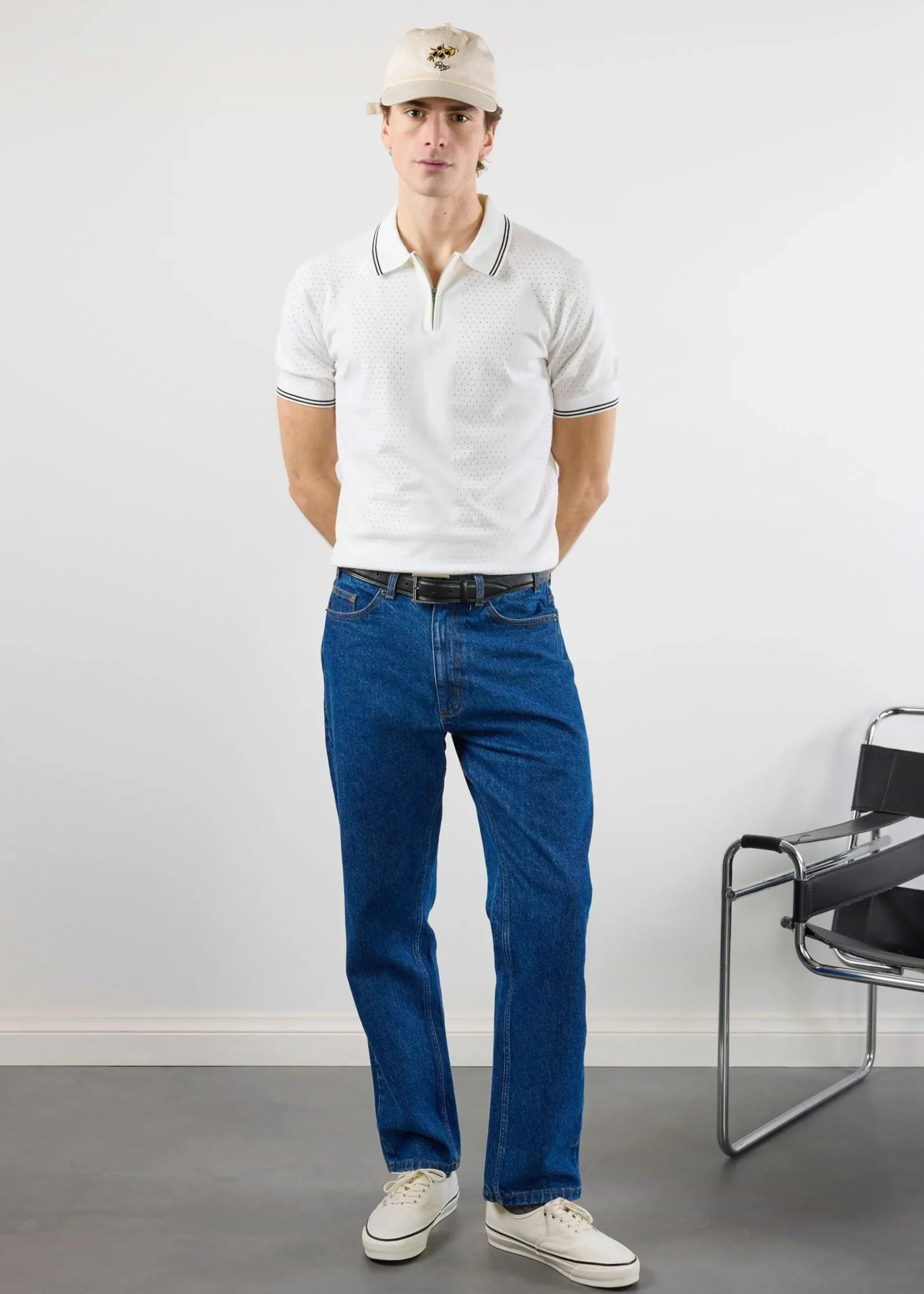 Percival Short Sleeve Shirts|Polo Shirts^Rossi Knitted Polo White