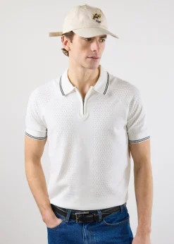 Percival Short Sleeve Shirts|Polo Shirts^Rossi Knitted Polo White