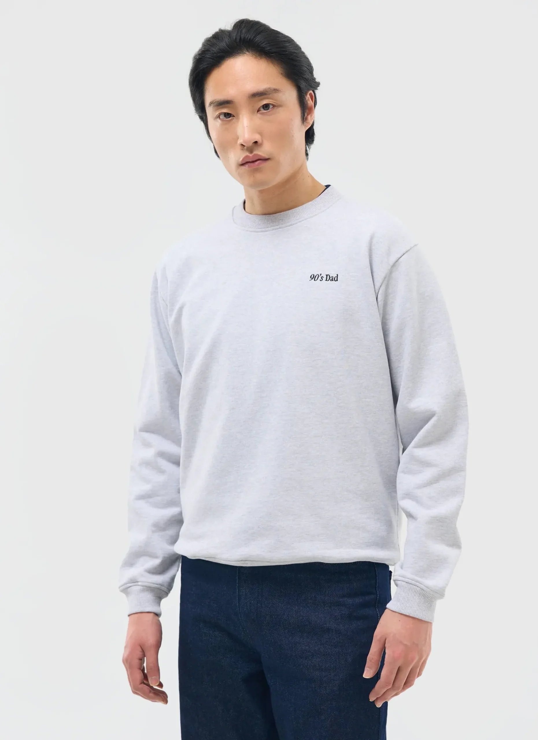 Percival Sweatshirts^90's Dad Sweatshirt Athletic Grey