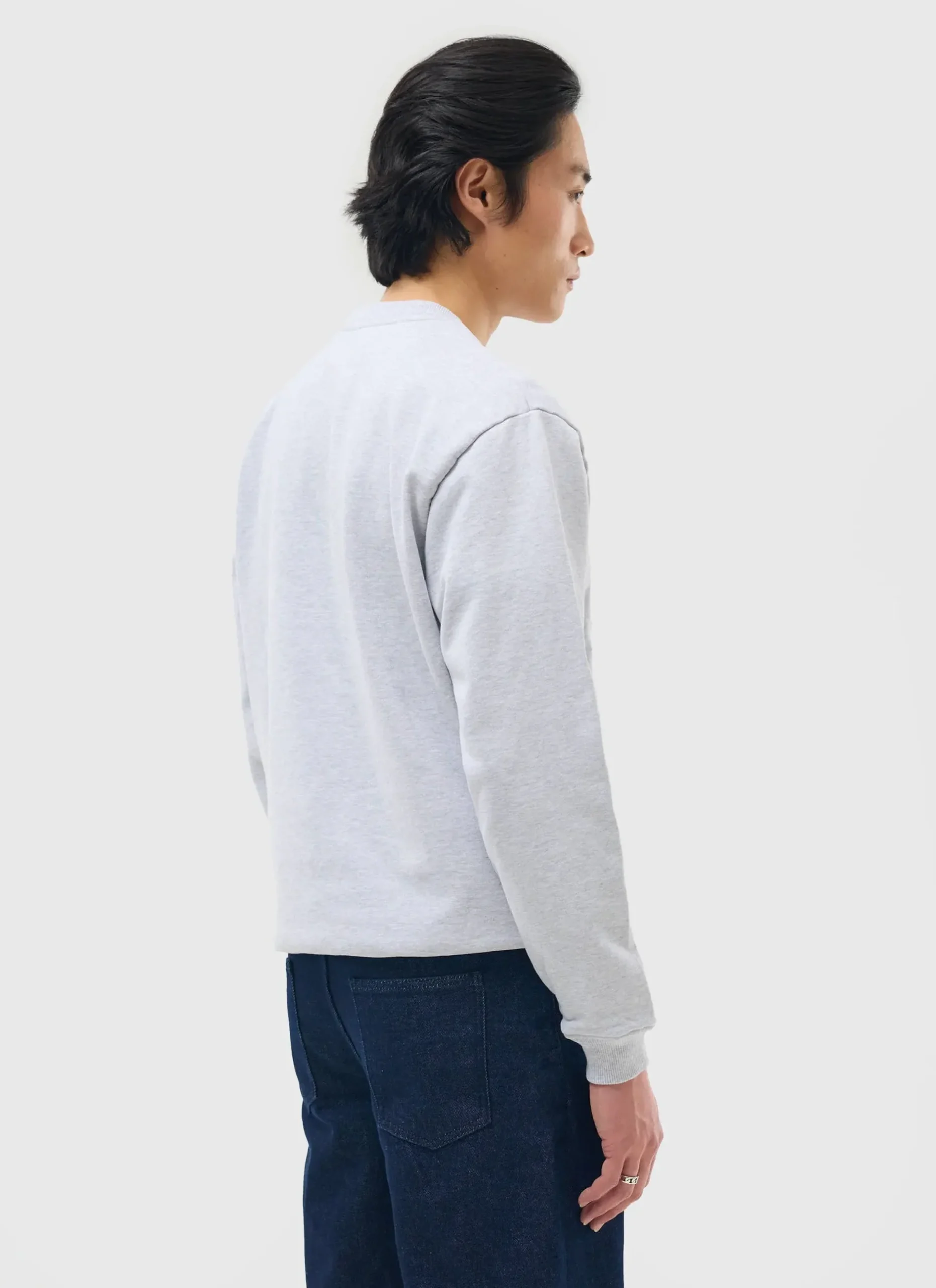 Percival Sweatshirts^90's Dad Sweatshirt Athletic Grey