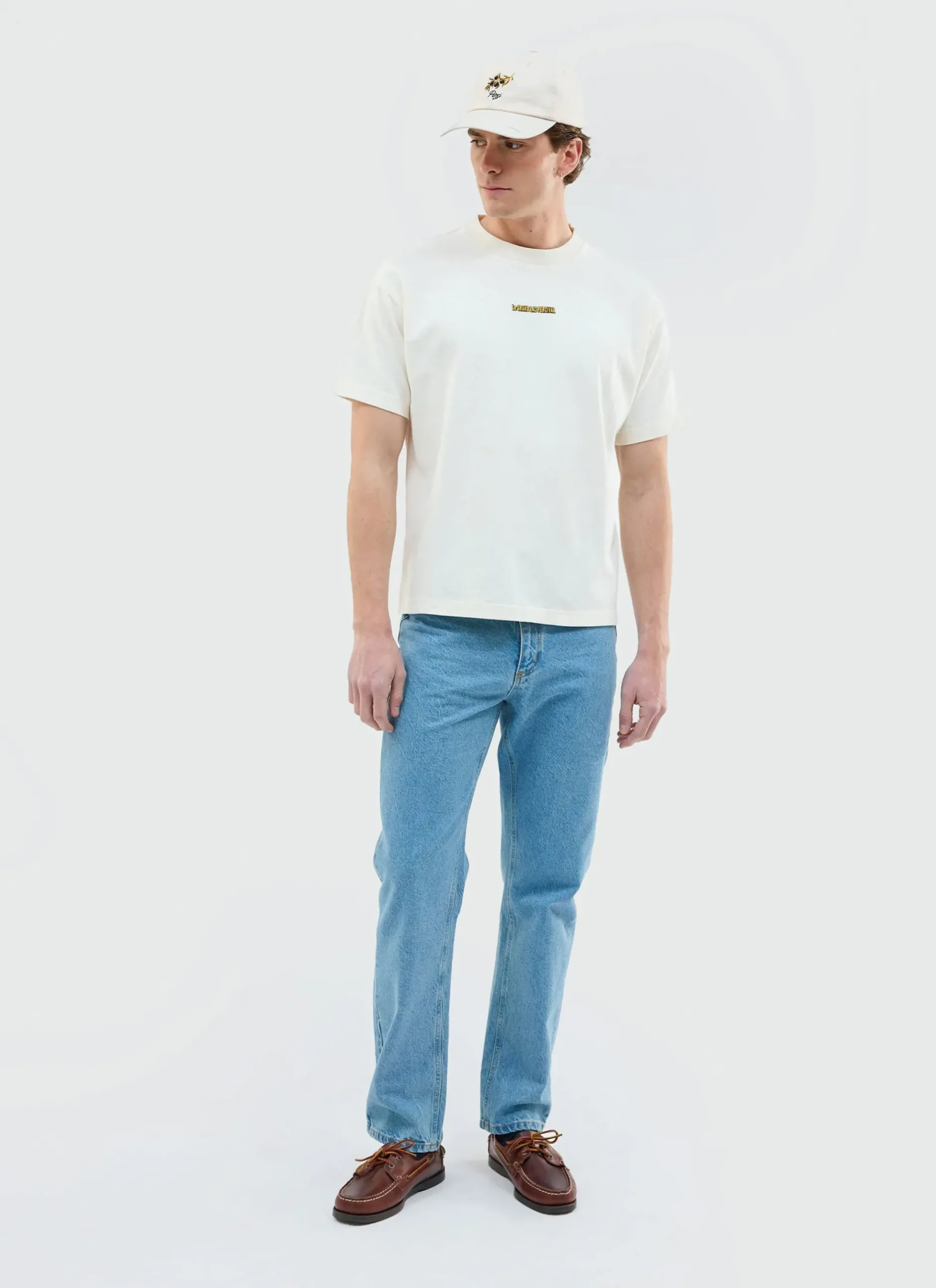 Percival Oversized T-Shirts|Boxy T-Shirts^Sailing Boat Oversized T Shirt Ecru