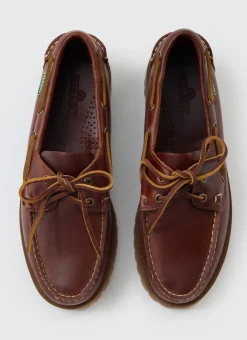 Percival Footwear|Footwear^Sebago Boat Shoe Brown Gum