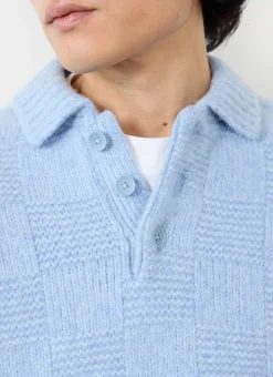 Percival Knitted Shirts|Knitted Polo Shirts & Knitted Shirts^Shugart Jumper Blue
