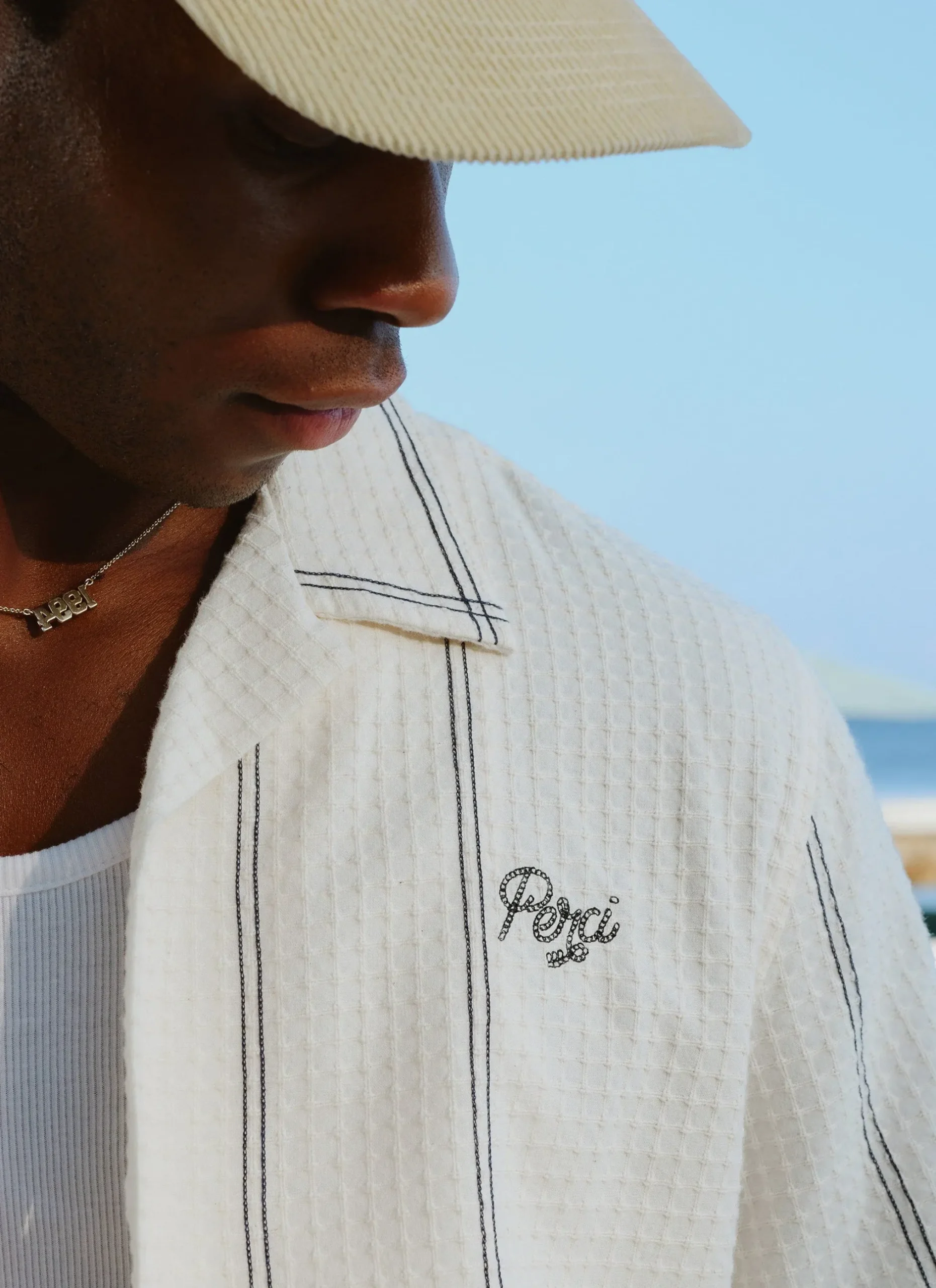 Percival Cuban Collared Shirts|Cuban Collar Shirts^Sicily Cuban Shirt Ecru