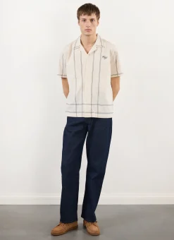 Percival Cuban Collared Shirts|Cuban Collar Shirts^Sicily Cuban Shirt Ecru