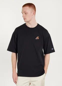 Percival Oversized T-Shirts|Boxy T-Shirts^Squirrel Oversized T Shirt Black