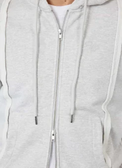 Percival Hoodies^Standing Zip Hoodie Heather Grey