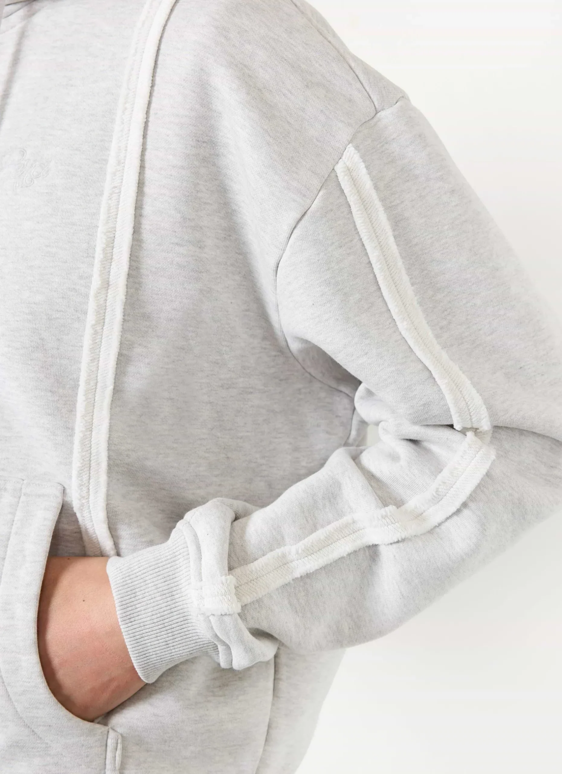 Percival Hoodies^Standing Zip Hoodie Heather Grey