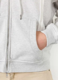 Percival Hoodies^Standing Zip Hoodie Heather Grey