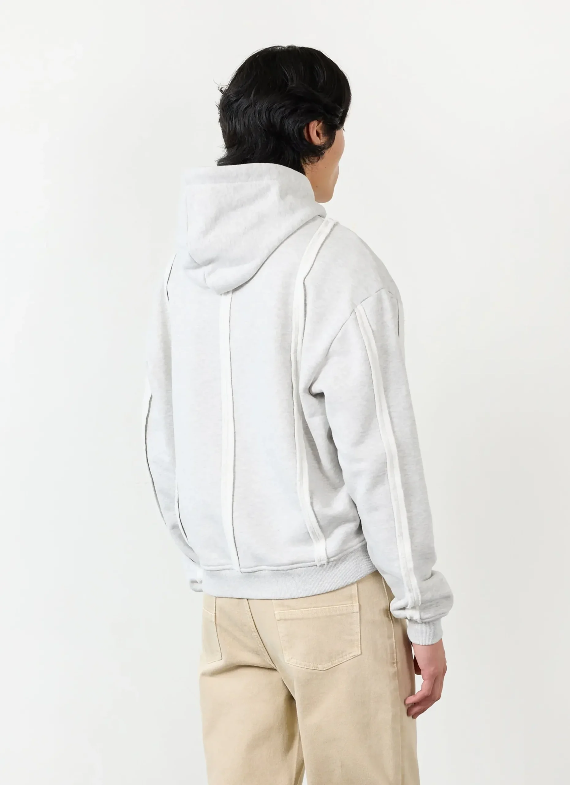 Percival Hoodies^Standing Zip Hoodie Heather Grey