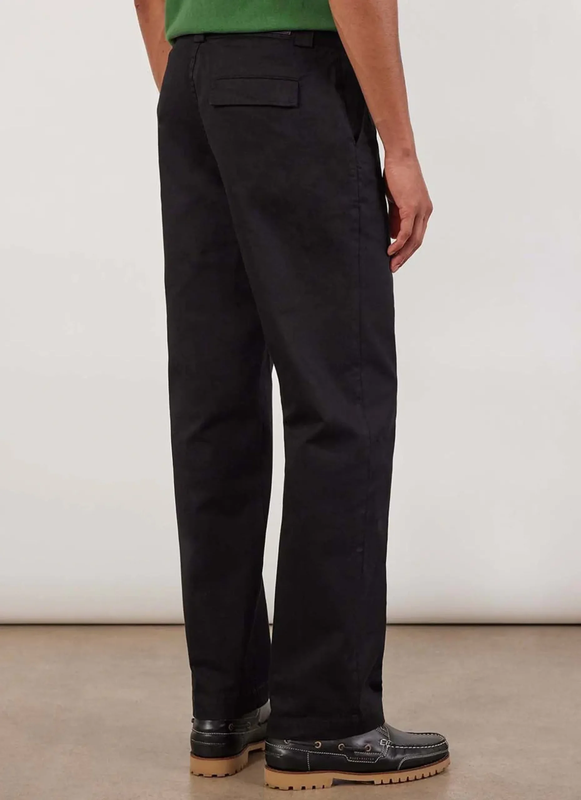 Percival Straight Leg Trousers^Stay Press Trousers Black