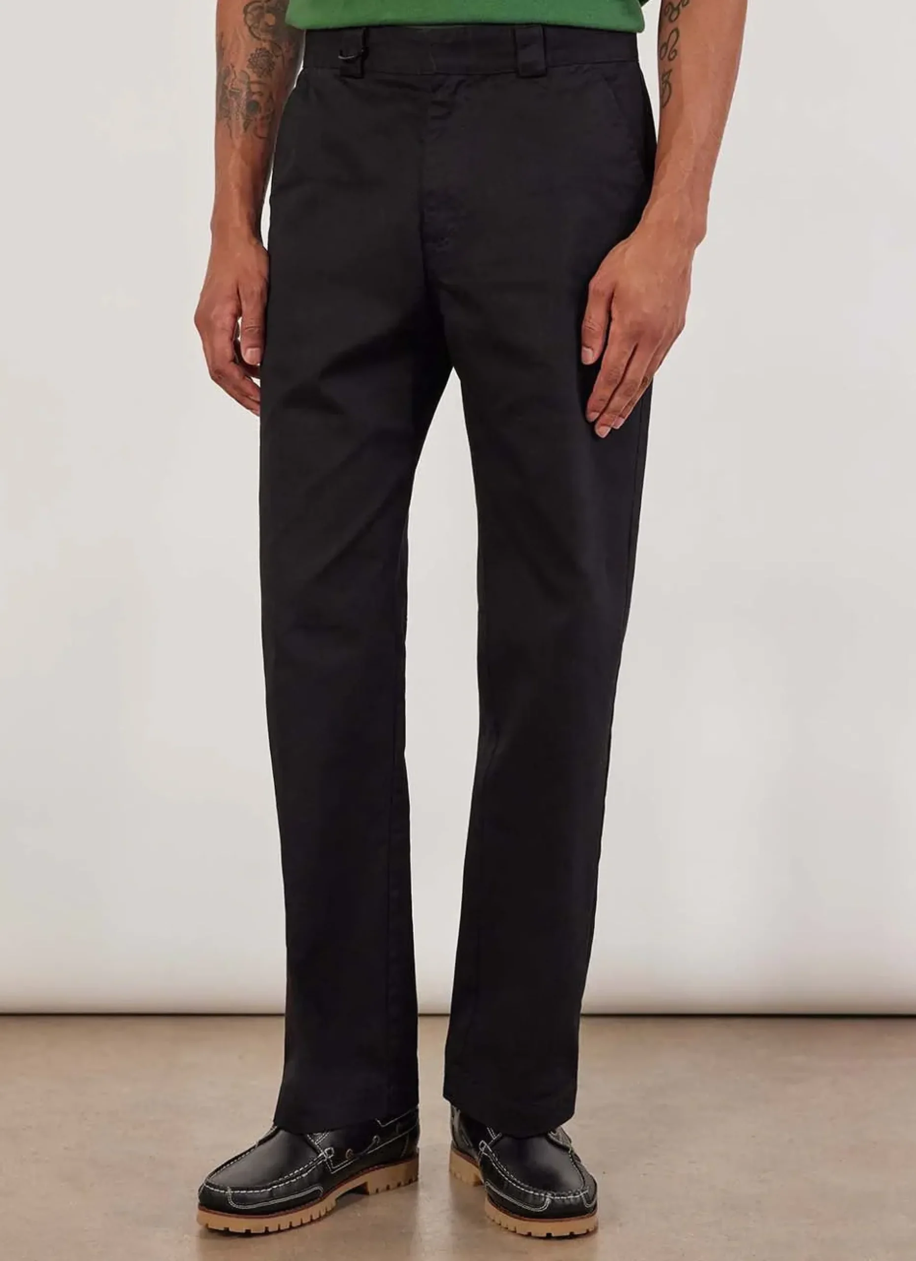 Percival Straight Leg Trousers^Stay Press Trousers Black