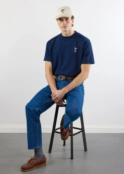 Percival Oversized T-Shirts|Boxy T-Shirts^Stout Oversized T Shirt Navy