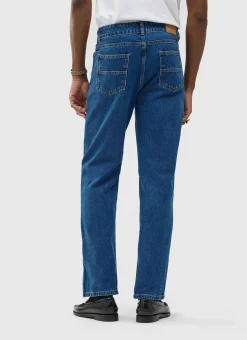 Percival Straight Leg Trousers|Straight Leg Jeans^Straight Leg Denim Jeans Mid Wash Blue