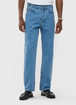 Percival Straight Leg Trousers|Straight Leg Jeans^Straight Leg Denim Jeans Light Wash Blue