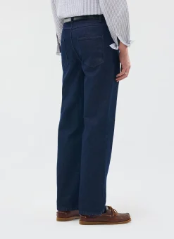 Percival Straight Leg Trousers|Straight Leg Jeans^Straight Leg Denim Jeans Dark Wash Denim