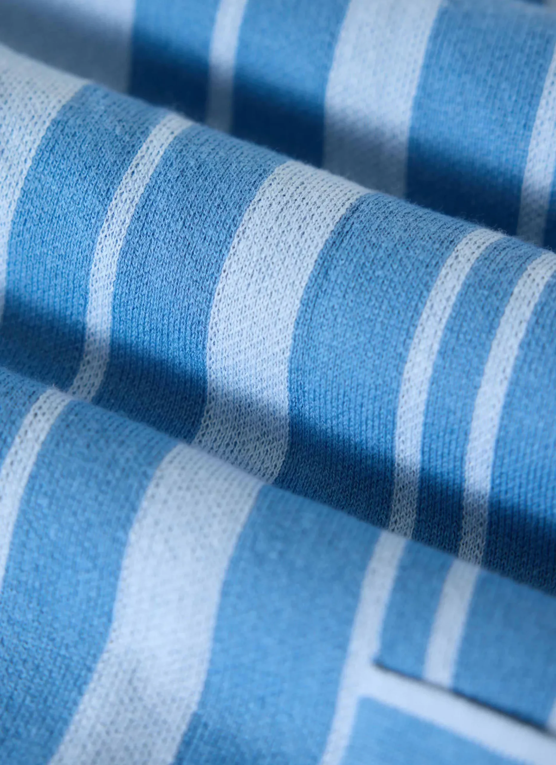 Percival Short Sleeve Shirts|Knitted Shirts^Striped Knitted Shirt Blue