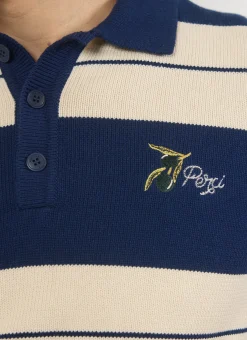 Percival Polo Shirts|Polo Shirts^Striped Polo Navy