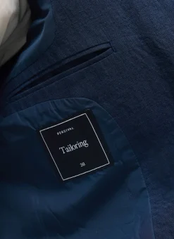 Percival Linen Blazers & Jackets|Race Day Suits^Tailored Double Breasted Blazer Navy