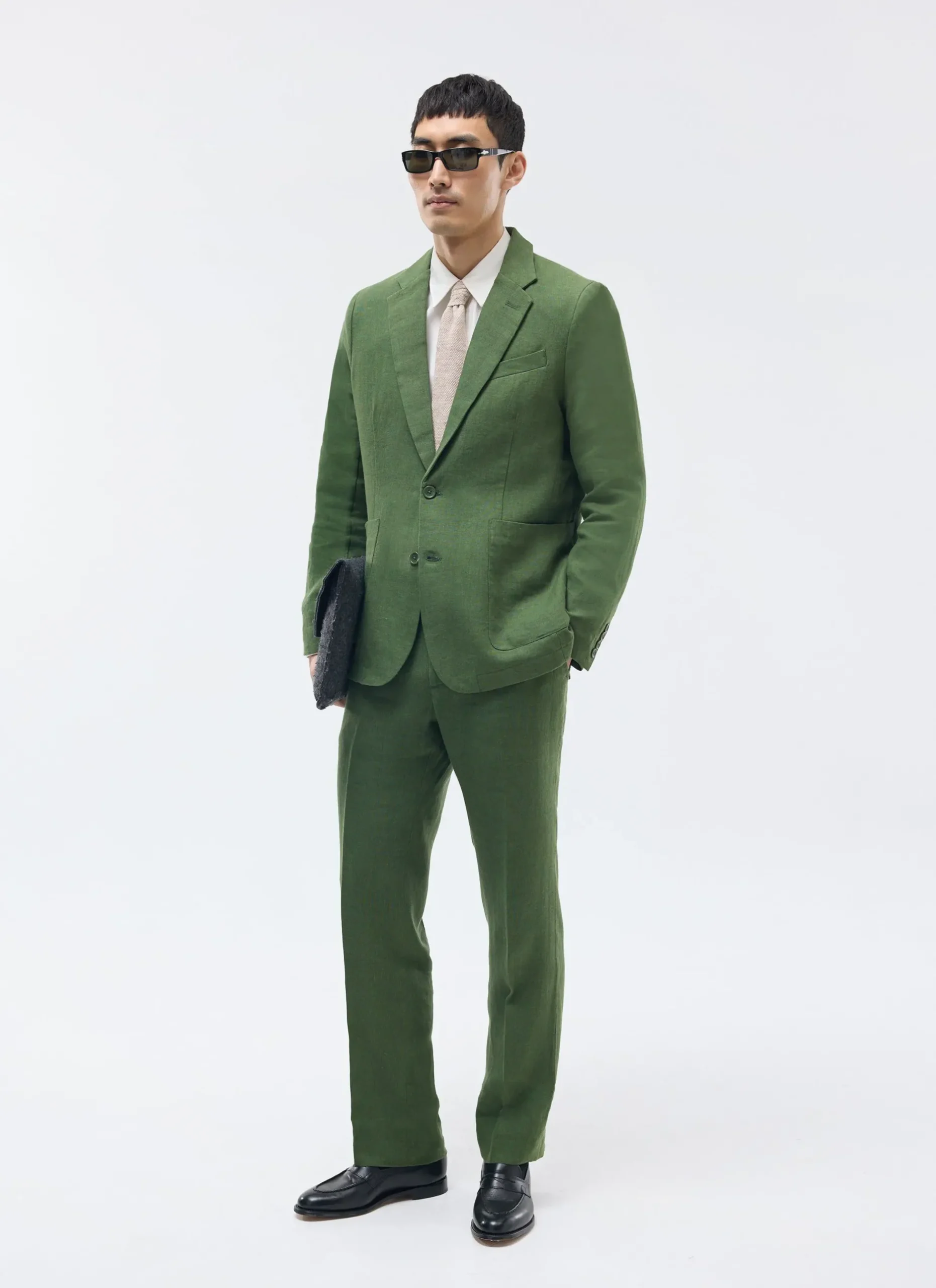 Percival Linen Blazers & Jackets|Race Day Suits^Tailored Linen Blazer Forest