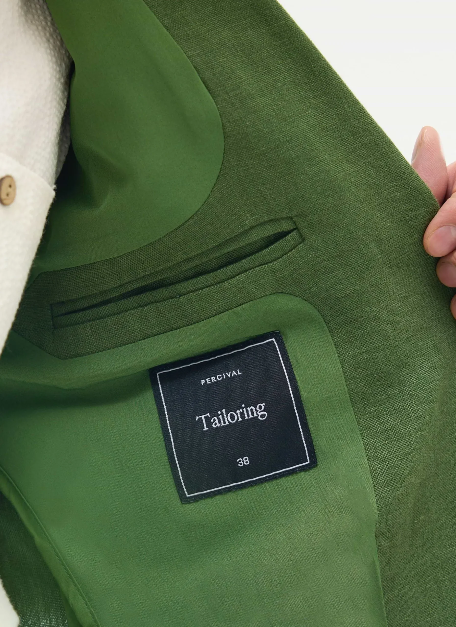 Percival Linen Blazers & Jackets|Race Day Suits^Tailored Linen Blazer Forest