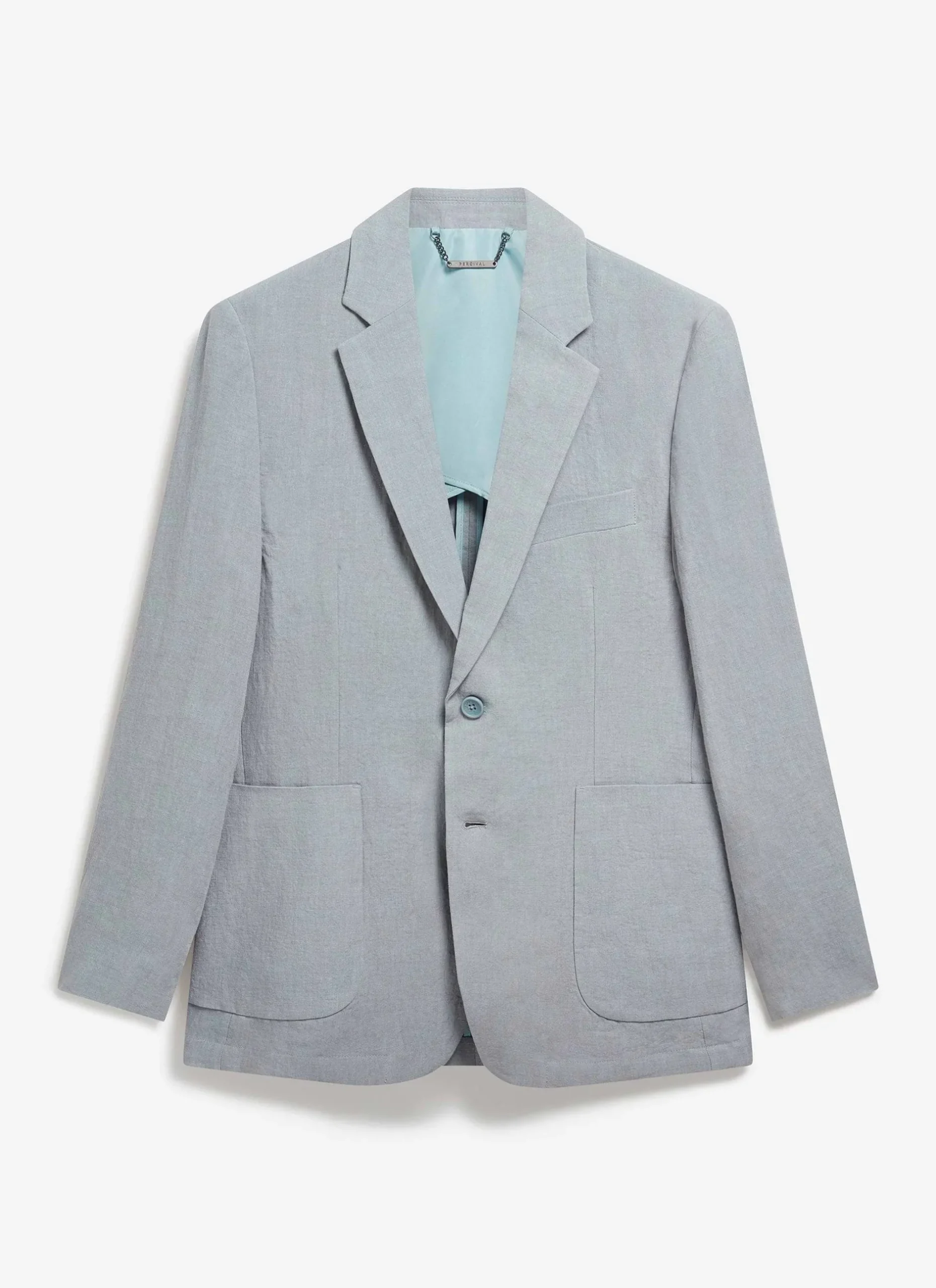 Percival Linen Blazers & Jackets|Race Day Suits^Tailored Linen Blazer Light Blue