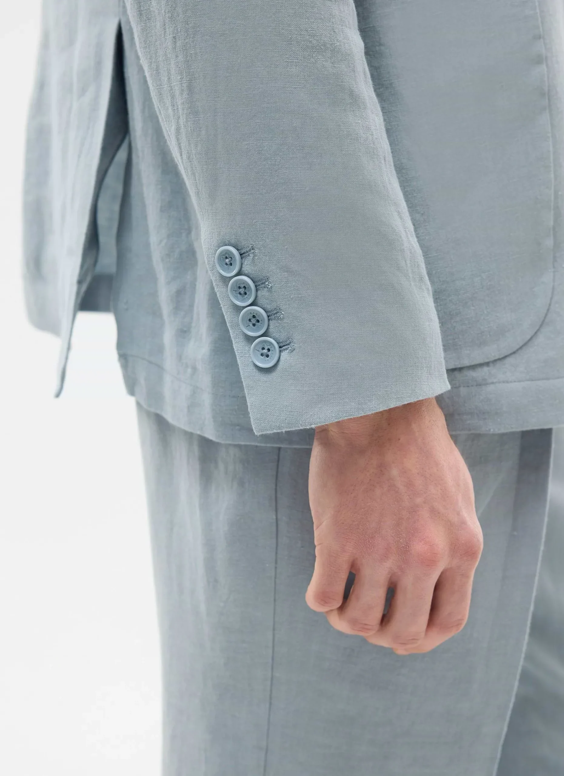 Percival Linen Blazers & Jackets|Race Day Suits^Tailored Linen Blazer Light Blue
