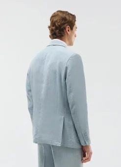 Percival Linen Blazers & Jackets|Race Day Suits^Tailored Linen Blazer Light Blue