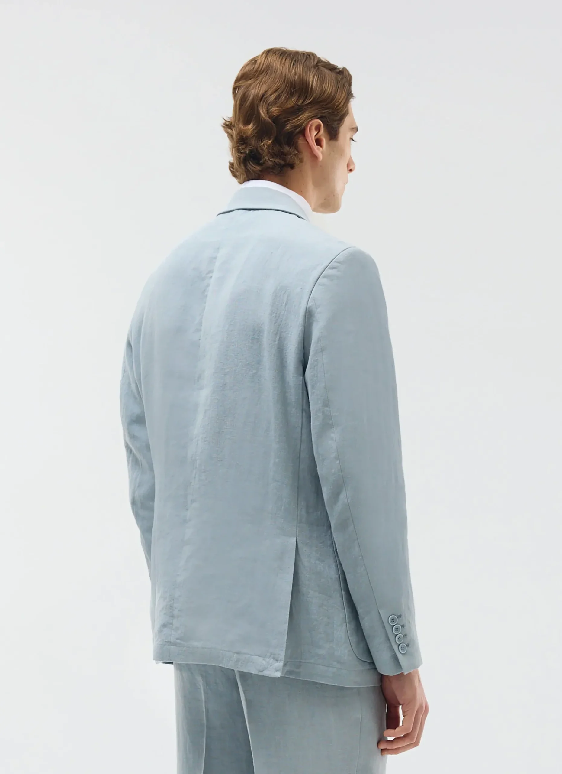 Percival Linen Blazers & Jackets|Race Day Suits^Tailored Linen Blazer Light Blue