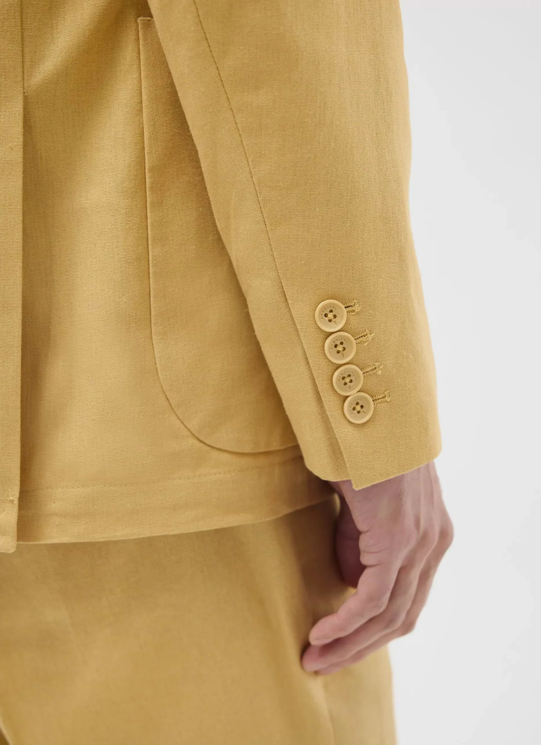 Percival Linen Blazers & Jackets|Race Day Suits^Tailored Linen Blazer Tan