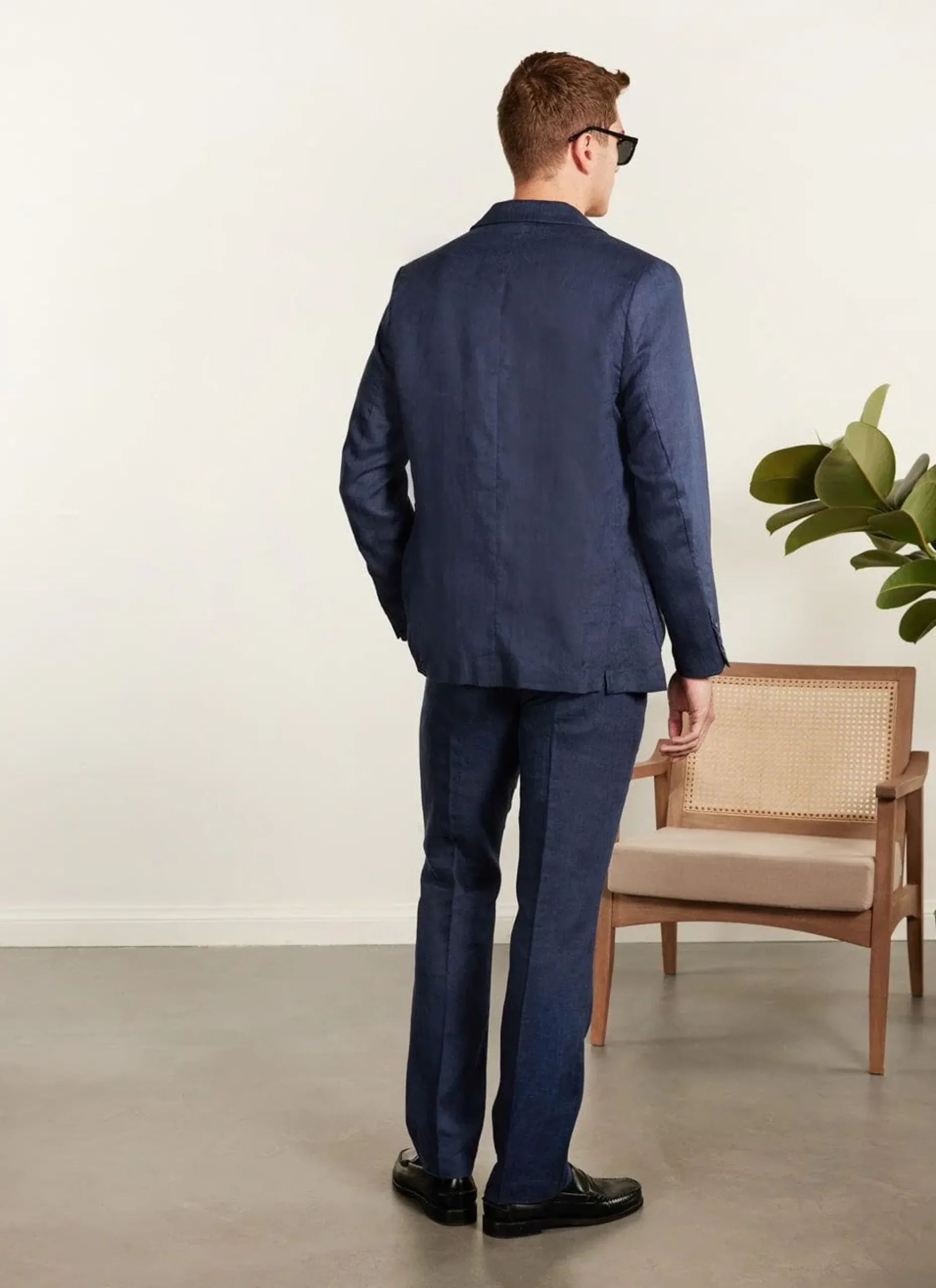 Percival Linen Blazers & Jackets|Race Day Suits^Tailored Linen Blazer Royal Blue