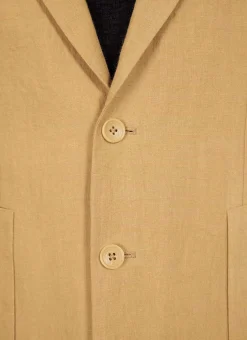 Percival Linen Blazers & Jackets|Race Day Suits^Tailored Linen Blazer Camel